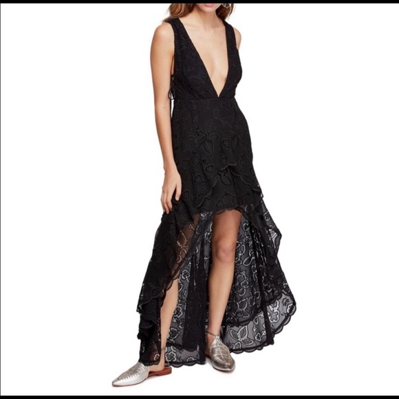 NWT $250 Free People Catalina Black Dress 0 ~ XS - Picture 4 of 14